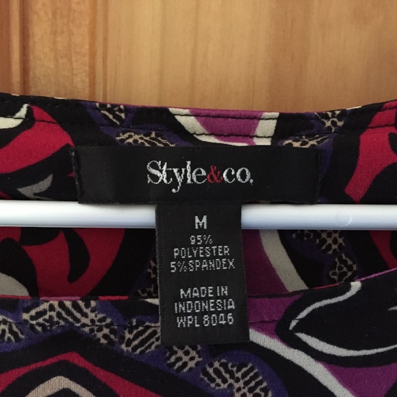 Style and Co long Sleeve Shift Dress M - Picture 2 of 3